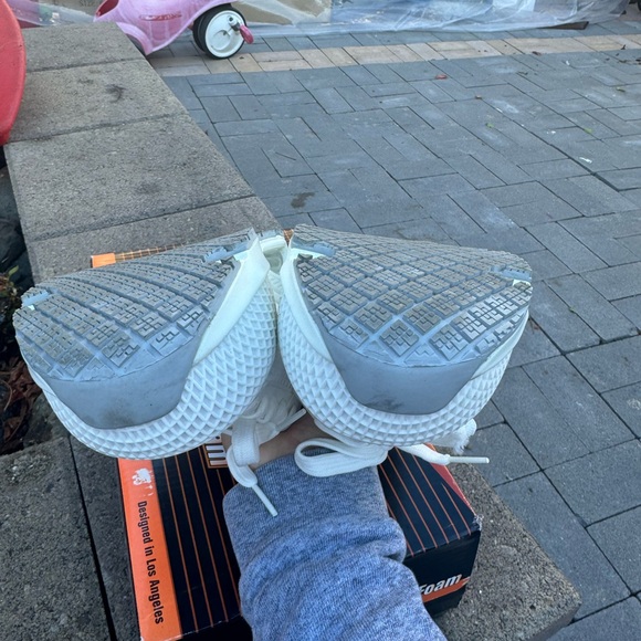 Skechers Womens Composite Toe White Slip Resistant Lace-Up Shoe 108072 Size 7 - Picture 6 of 8